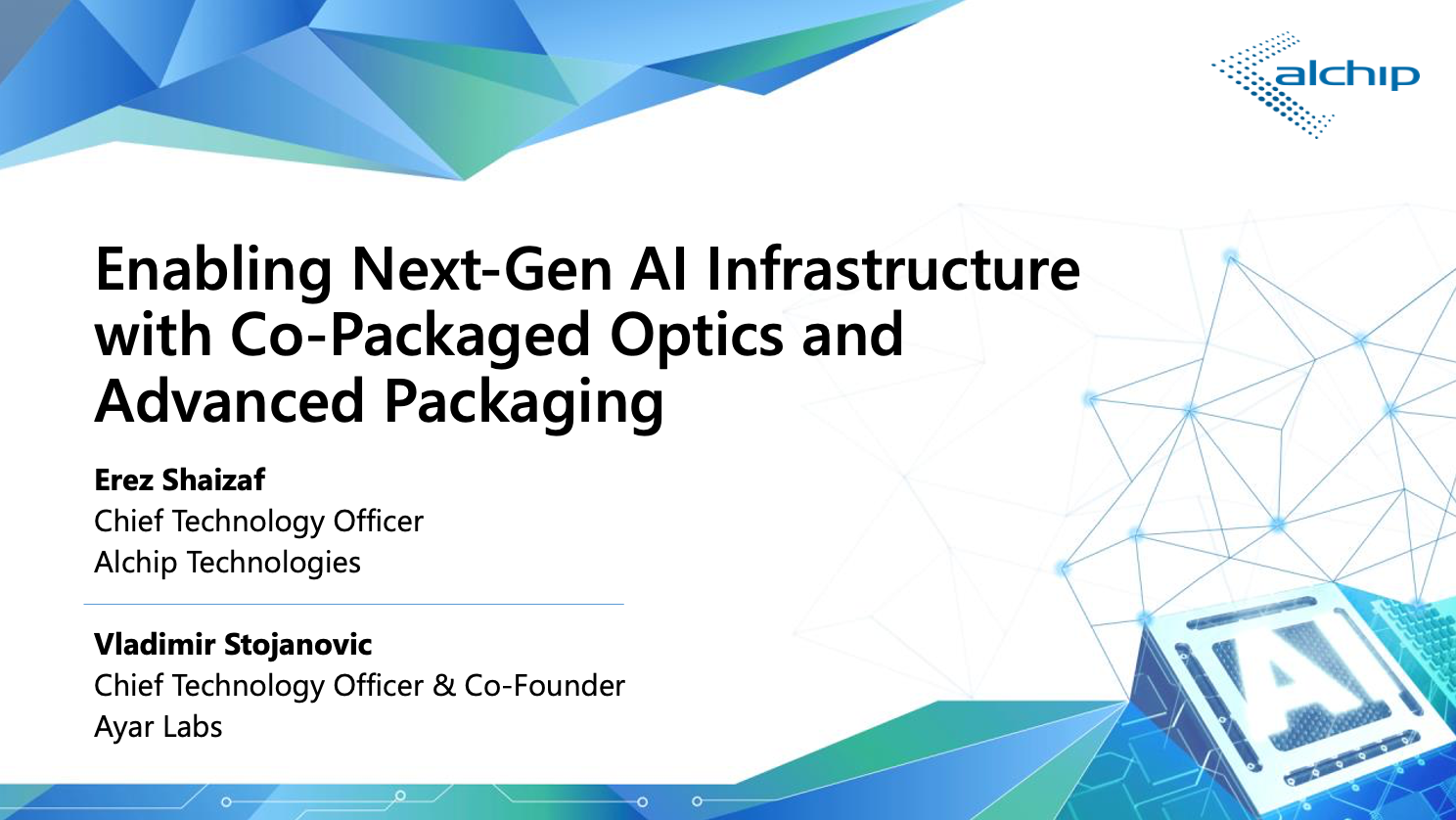 Alchip and Ayar Labs Accelerating AI Infrastructure Performance with CPO