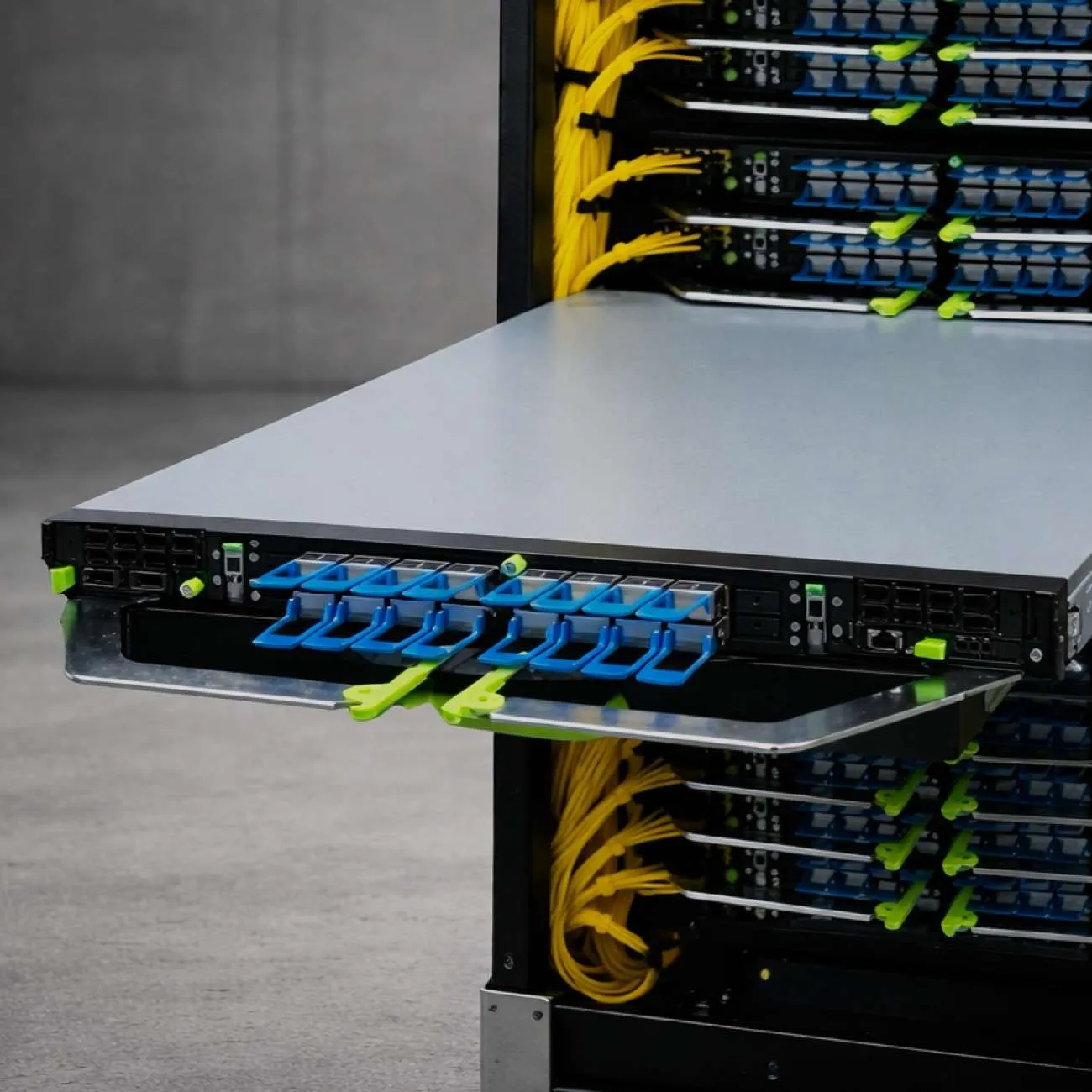 Inside the rack